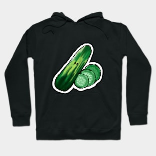 Delicious cucumbers waiting to be served Hoodie